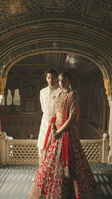 Ivory Gold Sherwani Set