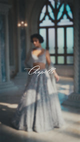 Silver Chandelier Lehenga Set