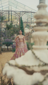 Coffee Floral Lehenga Set