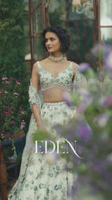 Emerald Floral Lehenga Set