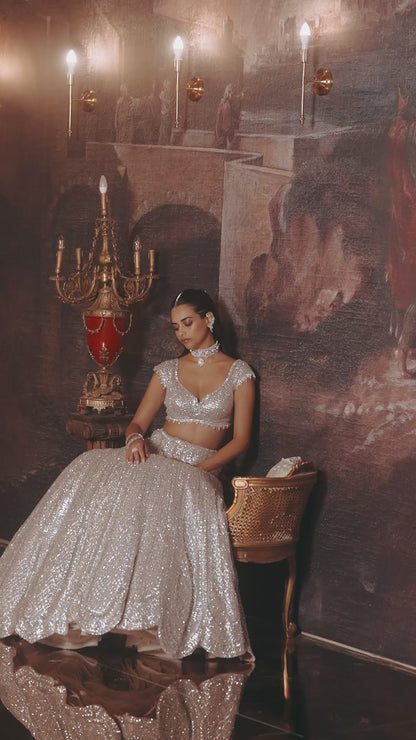Dusty Mauve Lehenga Set