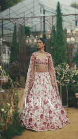 Ruby Floral Lehenga Set