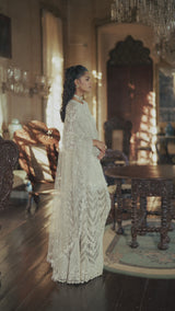 Grey Thread Work Sharara Set