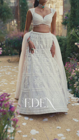 Ice Grey Dori Lehenga Set