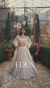Powder Peach Dori Lehenga Set
