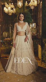 Champagne Pearl Lehenga Set