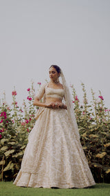 Powder Peach Lehenga Set