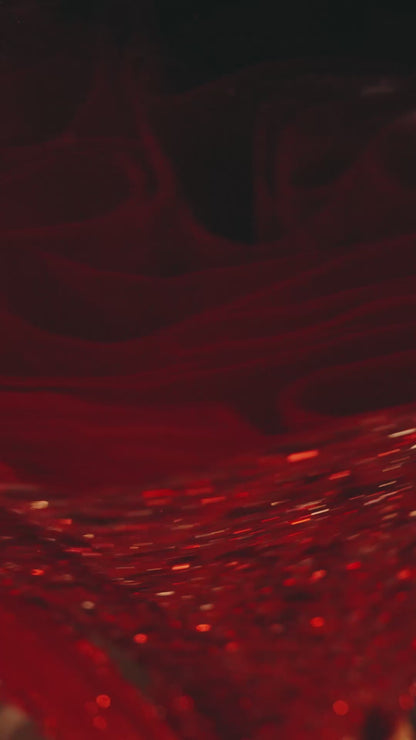 Red Sequin & Crystal Lehenga Set