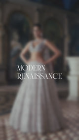 Pink Crystal Lehenga Set