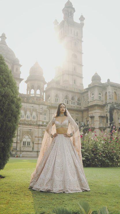 Rose Gold Lehenga Set