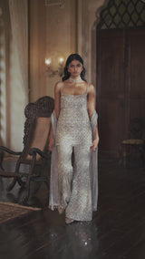 Silver Gold Crystal Pant Set
