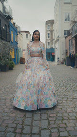 Pastel Floral Lehenga Set