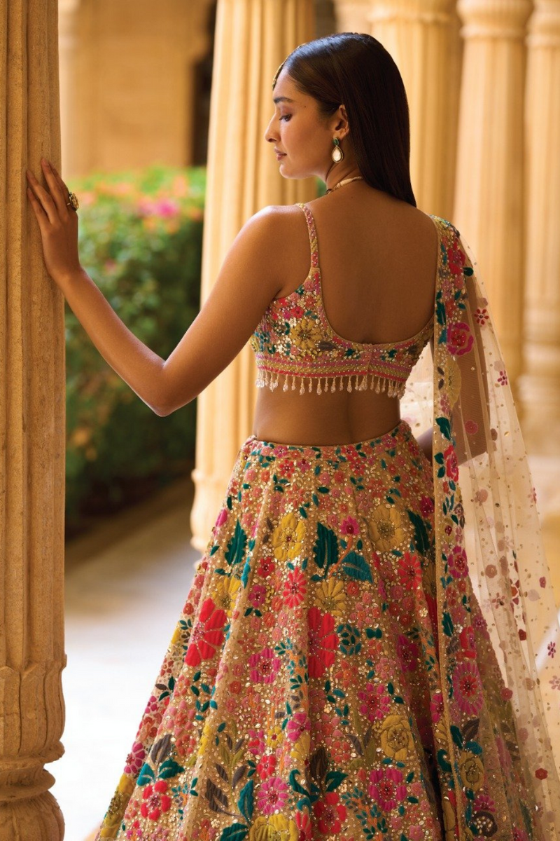 Buy Light Pink Net Indian Lehenga With Dori Work Online - LLCV01696 |  Andaaz Fashion