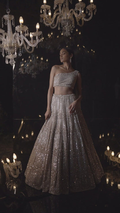 Champgane Sequin Lehenga Set