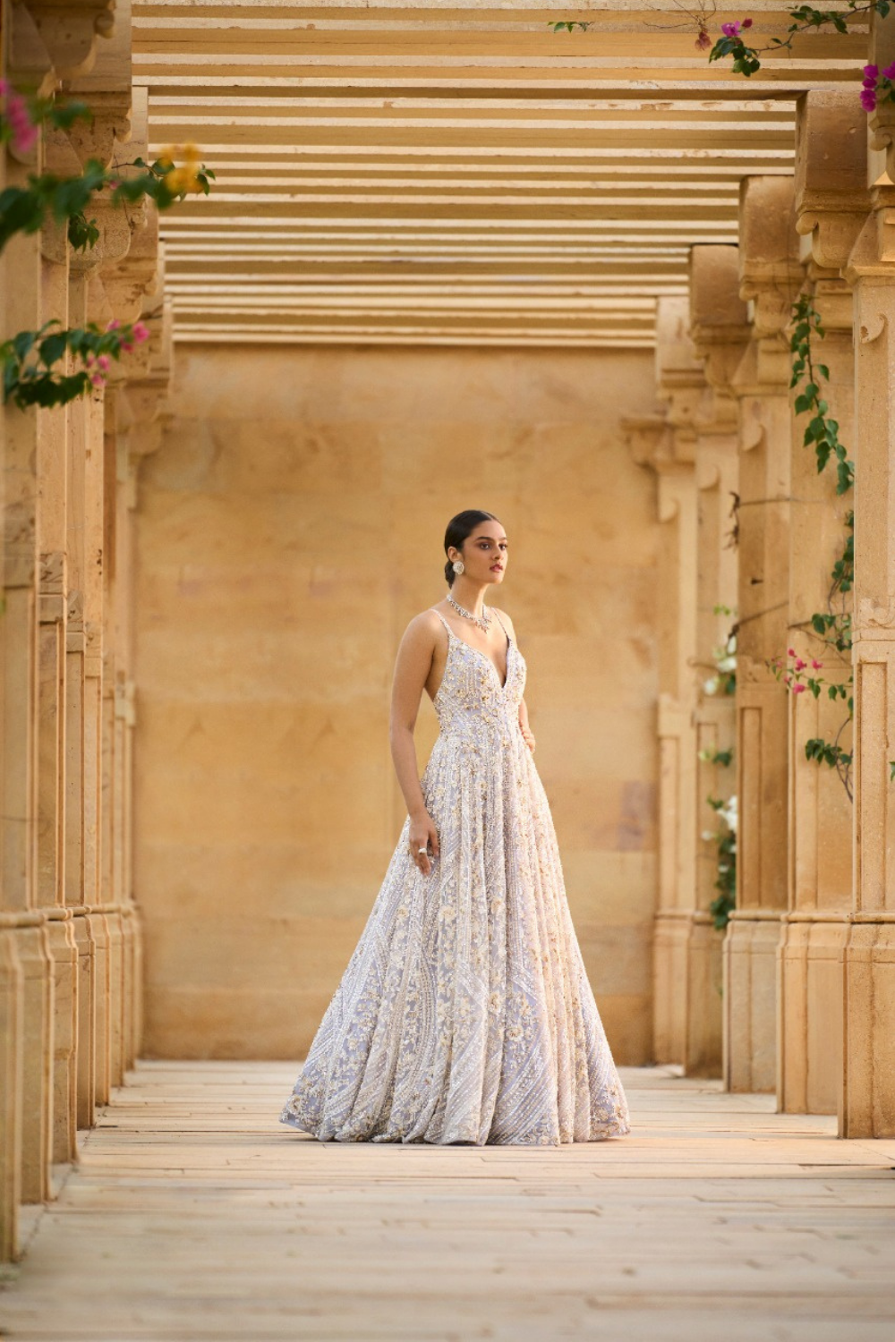 Mauve Pearl Gown
