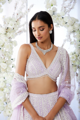 Mithila Palkar In Lavender Lehenga Set