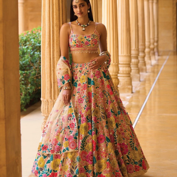 Launching Georgette Foil Mirror Work 3 Meter Flare 12 Kali Lehenga With  Cancan & Canvas Patta - Etsy