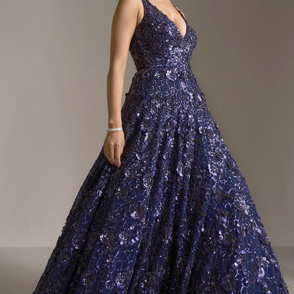 Willa Evening Dress JX6059 By Jadore Evening  Buy Online Sequin VNeck  ALine Gown Australia  Fashionably Yours Bridal  Formal Sydney