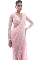Pink Pearl Saree
