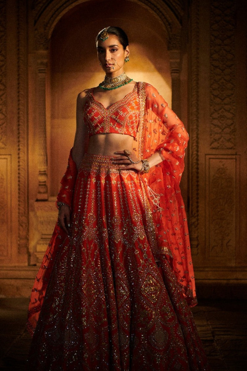 Bridal Must-Haves – Pink and Orange Lehengas | Be Beautiful India