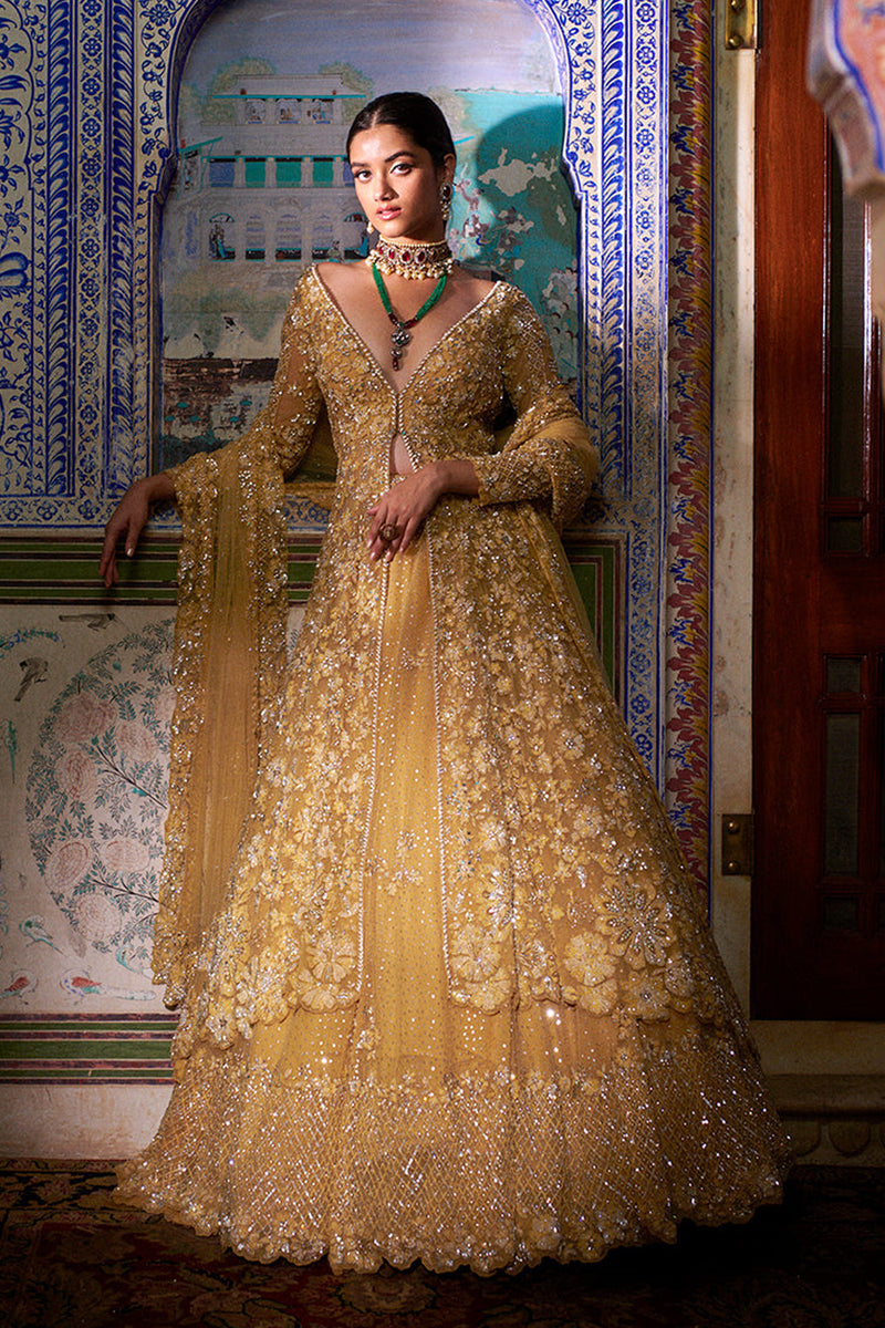 Buy Long Front Open Jacket With Sharara Set by Designer Petticoat Lane by  Divya Online at Ogaan.com